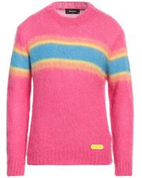 DSquared² - Fuchsia Sweater Mohair Wool, Polyamide, Wool - Lyst
