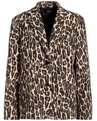 Theory - Sand Blazer Virgin Wool, Elastane - Lyst