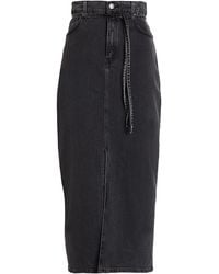 HUGO - Denim Skirt Cotton, Recycled Cotton, Elastane - Lyst