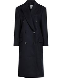 Sandro - Midnight Coat Wool, Polyamide - Lyst