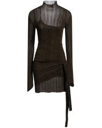 Aniye By - Dark Mini Dress Viscose, Polyamide, Polyester - Lyst