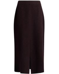 Roberto Collina - Midi Skirt Merino Wool - Lyst