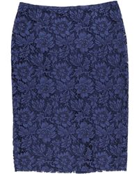 Valentino Knee Length Skirt - Blue