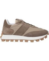 Tod's - Khaki Sneakers Leather, Textile Fibers - Lyst