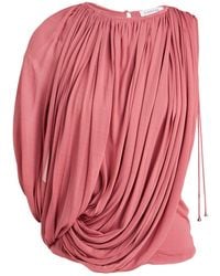 Lanvin - Top Viscose, Silk - Lyst