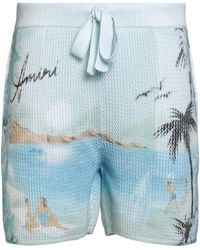 Amiri - Sky Shorts & Bermuda Shorts Cotton - Lyst