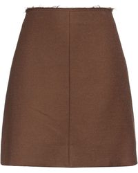 Pomandère - Mini Skirt Cotton, Virgin Wool - Lyst