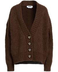 MSGM - Cardigan Acrylic, Mohair Wool, Wool, Polyamide - Lyst