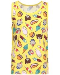 Moschino - Tank Top Cotton, Elastane - Lyst