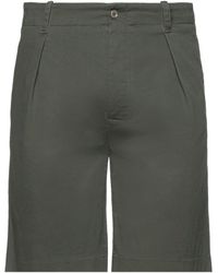 Grey Daniele Alessandrini - Daniele Alessandrini Dark Shorts & Bermuda Shorts Cotton, Elastane - Lyst