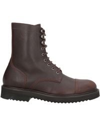 MICH SIMON - Dark Ankle Boots Leather - Lyst