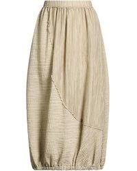 Tadashi Shoji - Khaki Midi Skirt Lyocell, Polyamide - Lyst