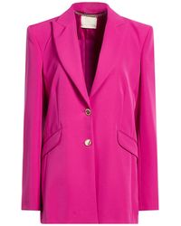 alma sanchez - Fuchsia Blazer Polyester, Elastane - Lyst