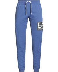 EA7 - Pants Cotton, Elastane - Lyst