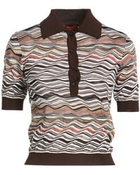 Missoni - Polo Shirt Viscose, Wool, Polyamide, Elastane - Lyst