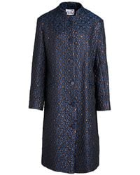 Niu - Overcoat & Trench Coat Polyester, Cotton, Polyamide - Lyst