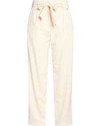 Kaos - Ivory Pants Polyester, Viscose, Elastane - Lyst