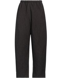 A.B Apuntob - Dark Pants Virgin Wool, Cotton, Metallic Fiber - Lyst