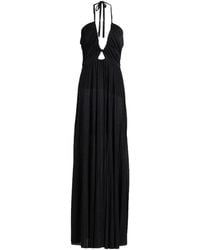SOLOTRE - Maxi Dress Viscose, Polyamide, Metallic Polyester, Elastane - Lyst