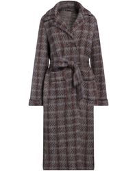 D.exterior - Overcoat & Trench Coat Alpaca Wool, Mohair Wool, Polyamide - Lyst