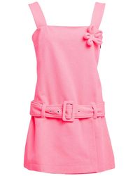 MSGM - Mini Dress Polyester, Polyamide, Acrylic, Cotton - Lyst