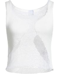 Pinko - Denim Top Cotton, Polyamide, Polyester - Lyst