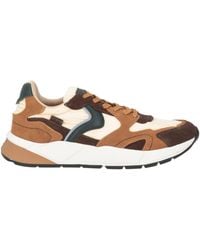 Voile Blanche - Cream Sneakers Leather, Textile Fibers - Lyst