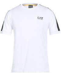 EA7 - T-Shirt Cotton - Lyst