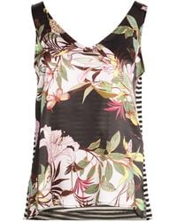 Shirtaporter - Top Silk, Elastane, Cotton - Lyst