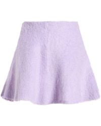 DES_PHEMMES - Mini Skirt Acrylic, Polyamide, Wool, Mohair Wool, Elastane - Lyst