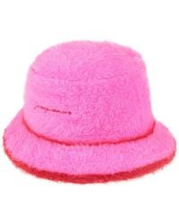 Jacquemus - Le Bob Neve Eimer Hut in rosa Stoff - Lyst