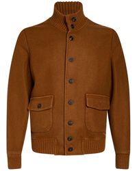 L.B.M. 1911 - Mustard Jacket Virgin Wool, Nylon - Lyst