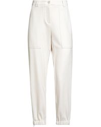 Cambio - Ivory Pants Pure Virgin Wool Iws, Polyamide, Elastane - Lyst