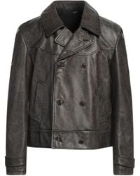B-Used - Jacket Leather - Lyst