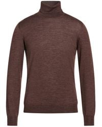 Tagliatore - Turtleneck Virgin Wool, Silk - Lyst