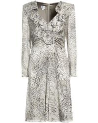 Armani Collezioni - Midi Dress Viscose, Silk - Lyst