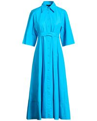 SEVENTY VENEZIA - Azure Midi Dress Cotton - Lyst