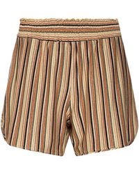 Momoní - Shorts & Bermuda Shorts Viscose, Metallic Fiber, Polyamide, Elastane - Lyst