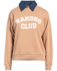 Sandro - Camel Sweatshirt Cotton, Polyester - Lyst