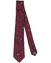 Paul Smith - Burgundy Ties & Bow Ties Cotton - Lyst