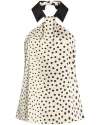 Hanita - Ivory Top Polyester, Elastane - Lyst