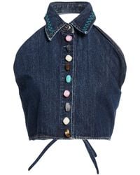 MSGM - Top Cotton - Lyst