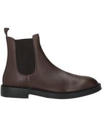 Antica Cuoieria - Dark Ankle Boots Leather - Lyst