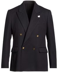 Lardini - Midnight Blazer Virgin Wool - Lyst