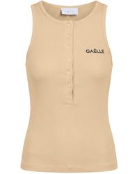 Gaelle Paris - Tank Top Cotton, Elastane - Lyst