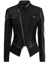 Versace Jeans Couture - Denim Outerwear Cotton, Elastane - Lyst