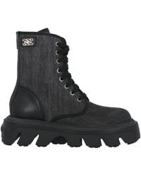 Casadei - Ankle Boots Leather, Textile Fibers - Lyst