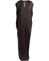 Rick Owens - Charcoal Maxi Dress Silk - Lyst