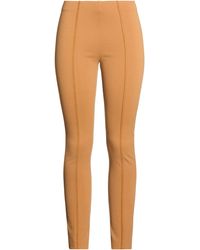 Semicouture - Camel Pants Viscose, Polyamide, Elastane - Lyst