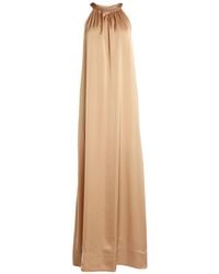 Eleventy - Maxi Dress Triacetate, Cupro - Lyst